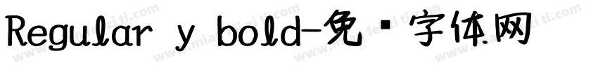 Regular y bold字体转换